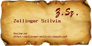 Zellinger Szilvia névjegykártya