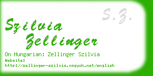 szilvia zellinger business card